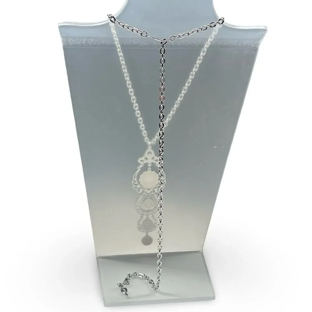 Sarah‎ Coventry Vintage Adjustable Chandelier Pendant Necklace 60s Costume